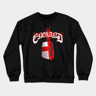 England St George Knight Helmet UK - cross flag Crewneck Sweatshirt